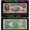 ***Auction Highlight*** 1917 $2 Large Size Legal Tender Note FR-60 Thomas Jefferson Grades Choice AU