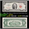 Image 1 : 1963 **Star Note** $2 Red seal United States Note Grades Select AU