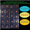 Page of 20 Different Date Lincoln Cents All Before 1970 Most Red, Most Gem Or Better! All UNC - Huge