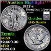 ***Auction Highlight*** 1927-s Standing Liberty Quarter 25c Graded xf45 Details By SEGS (fc)