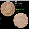 Image 1 : 1859 Indian Cent 1c Grades g, good