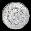 Image 3 : 1866 Rays Shield Nickel 5c Grades Select Unc