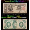 Image 1 : ***Auction Highlight*** 1891 Large Size $1 Treasury Note Fr-351. Tillman Morgan Signatures Grades vf