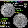 Image 1 : ***Auction Highlight*** 1897-o Morgan Dollar $1 Graded Select Unc By USCG (fc)