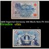 Image 1 : 1908 Imperial Germany 100 Mark Note P# 33A Grades vf+