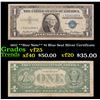 1957 **Star Note** $1 Blue Seal Silver Certificate  Grades vf+
