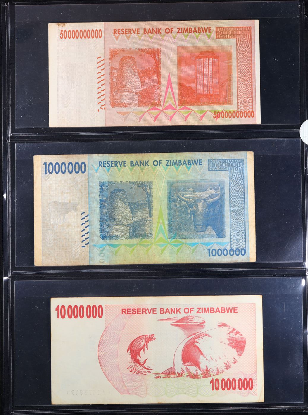 Zimababwe Note Page of 3 2008 Zimababwe Hyperinflation Notes 1 Million, 10 Million, 50 ...