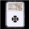 Image 2 : NGC Pergamene Kingdom Philetaetus 284-263BC AE15 Obv Athena Rev Colled Snake Ancient Graded Fine BY 