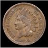 Image 2 : 1859 Indian Cent 1c Grades vf++