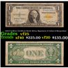 1935A $1 Silver Certificate North Africa, Signatures of Julian & Morgenthau Grades vf+