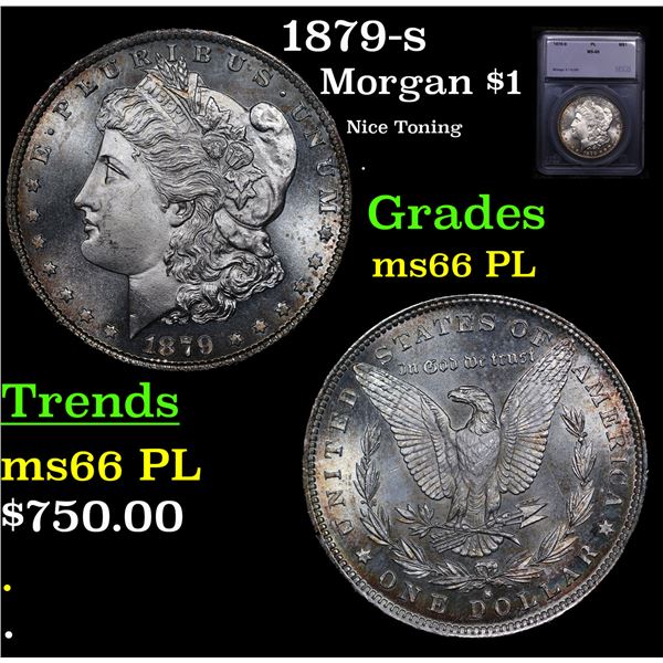 1879-s Morgan Dollar $1 Grades GEM+ Unc