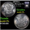Image 1 : 1879-s Morgan Dollar $1 Grades GEM+ Unc