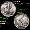 Image 1 : 1944-p Walking Liberty Half Dollar 50c Grades Choice Unc