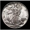 Image 2 : 1942-p Walking Liberty Half Dollar 50c Grades Choice+ Unc