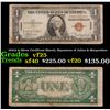 1935A $1 Silver Certificate Hawaii, Signatures of Julian & Morgenthau Grades vf+