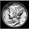 Image 2 : 1944-p Mercury Dime 10c Grades GEM+ Unc