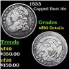 Image 1 : 1833 Capped Bust Dime 10c Grades vf++