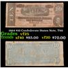Image 1 : 1864 $10 Confederate States Note, T68 Grades vf+