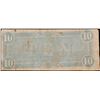 Image 3 : 1864 $10 Confederate States Note, T68 Grades vf+