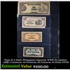 Image 1 : Page of 4 1940's Philippines Japanese WWII Occupation (JIM) 5 Centavos, 10 Centavos, 50 Centavos, 10