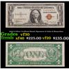1935A $1 Silver Certificate Hawaii, Signatures of Julian & Morgenthau Grades vf++