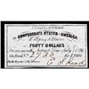 Image 2 : 1861 Confederate States Forty Dollars Loan Interest Note Grades Select CU