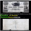 1840 $2.50 Bank of Illinois "Canal Scrip" Obsolete Currency Note Grades vf details