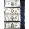 Image 2 : Page of US Currency 4x Silver Certificates 1934D $5, 1934 $10, 1953 $5, 1953 $10 VF/XF