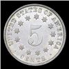 Image 3 : 1882 Shield Nickel 5c Graded ms64 By SEGS