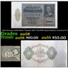 Image 1 : 1922 Germany 10,000 Mark "Vampire Note" Post-WWI Hyperinflation Currency P# 71 Grades Choice AU/BU S