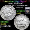 ***Auction Highlight*** 1935 Hudson Old Commem Half Dollar 50c Graded ms66 BY SEGS (fc)