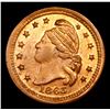 Image 2 : 1863 Cap / Peace Forever Civil War Copper Token Civil War Token F-26/418a 1c Grades GEM Unc RB