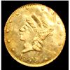 Image 2 : ***Auction Highlight*** 1873 California Fractional Gold 25c BG-842 Graded Select Unc BY USCG (fc)