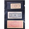 Image 3 : Page of 3 1940's Japanese WWII Occupation Currency (JIM) 10 Centavos, 1 Dollar, 10 Rupees