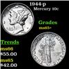 Image 1 : 1944-p Mercury Dime 10c Grades GEM+ Unc