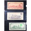 Image 3 : Page of 3 Canada Currency 1967 $1 (CU), 1954 $2 (VF), 1971 $10 (XF)