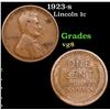 1923-s Lincoln Cent 1c Grades vg, very good