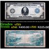 1914 $10 Large Size Blue Seal Federal Reserve Note, Cleveland OH Fr-918, Sig. Burke & Houston Grades
