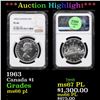 Image 1 : NGC 1963 Canada Dollar $1 Graded ms66 pl By NGC