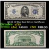 1934D $5 Blue Seal Silver Certificate Grades vf+