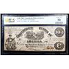 Image 2 : PCGS 1861 Confederate States $100 Note, T-13 Graded vf30 By PCGS