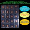 Page of 20 Different Date Lincoln Cents All Before 1970 Most Red, Most Gem Or Better! All UNC - Huge