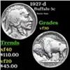 1927-d Buffalo Nickel 5c Grades vf++