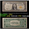 1935A $1 Silver Certificate North Africa, Signatures of Julian & Morgenthau Grades vf+