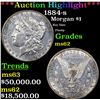 ***Auction Highlight*** 1884-s Morgan Dollar $1 Graded ms62 By SEGS (fc)