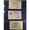 Image 2 : Page of 3 Germany 1920's Hyperinflation Notes 1923 1 million mark, 1923 3 Million Mark, 1923 10 Mill