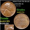 1926-d Lincoln Cent cool die break 1c Grades Choice Unc BN