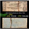 Image 1 : 1864 $10 Confederate Note, T68 Grades vf+