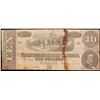 Image 2 : 1864 $10 Confederate Note, T68 Grades vf+
