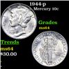 Image 1 : 1944-p Mercury Dime 10c Grades Choice Unc